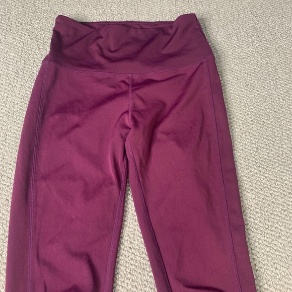 Ebb & Flow Womens Leggings Size Medium Purple Lattice Leg Pull On Athletic - Picture 2 of 10